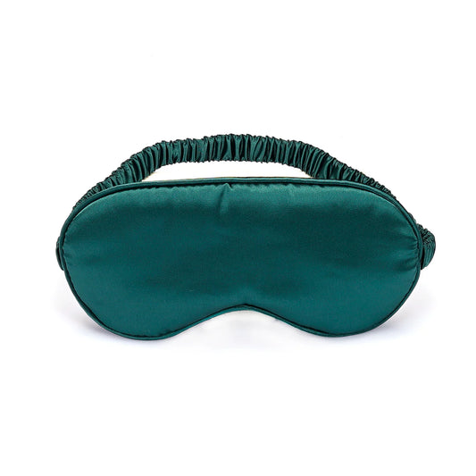 Dark Green Silky Soft Satin Sleep Mask